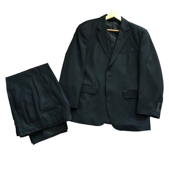 Jos. A. Bank Dark Blue Pinstripe Suit - 40S